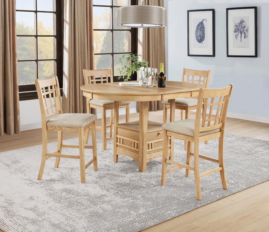 Lavon Wood Counter Height Dining Chair Grey and Light Oak (Set of 2) - Image 14