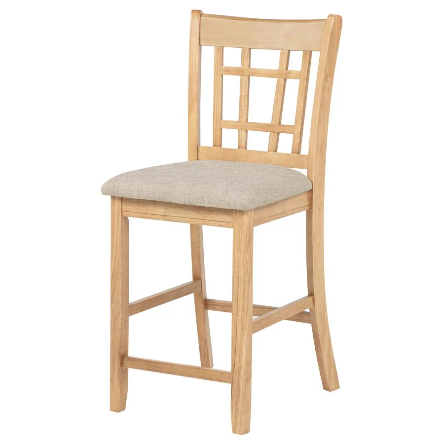 Lavon Wood Counter Height Dining Chair Grey and Light Oak (Set of 2) - Image 4