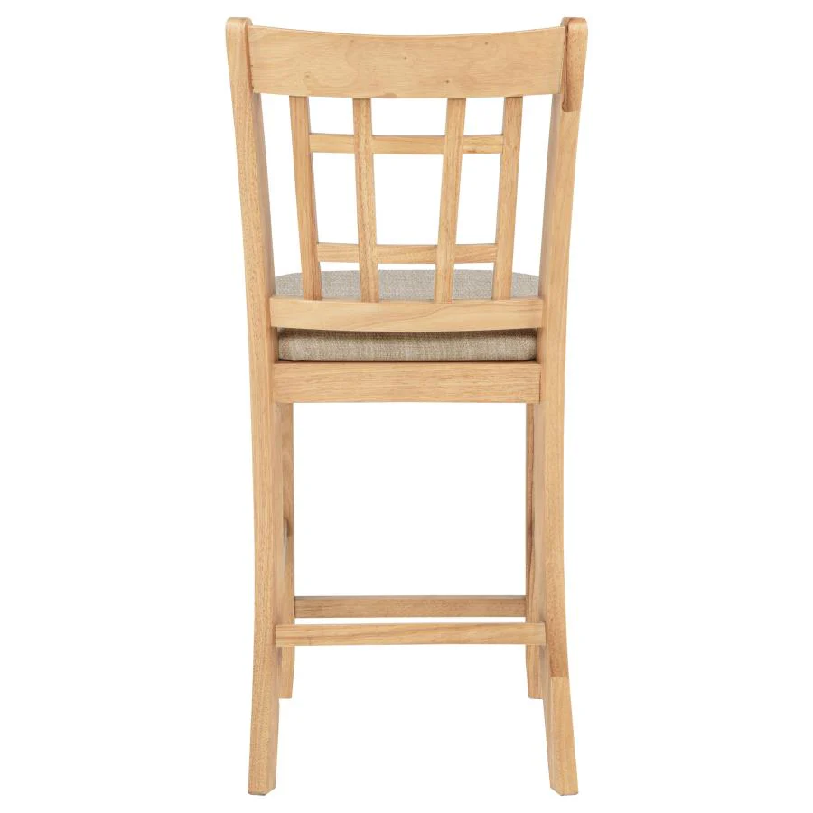 Lavon Wood Counter Height Dining Chair Grey and Light Oak (Set of 2) - Image 7