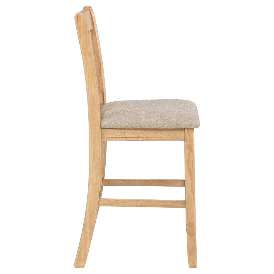 Lavon Wood Counter Height Dining Chair Grey and Light Oak (Set of 2) - Image 9