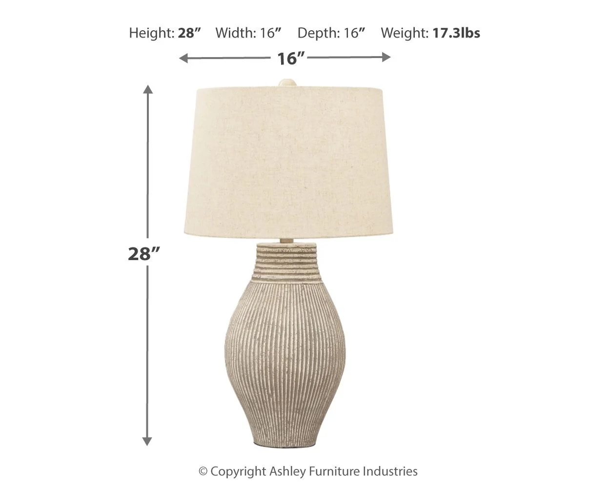 Layal - Paper Table Lamp  - Beige - Image 5
