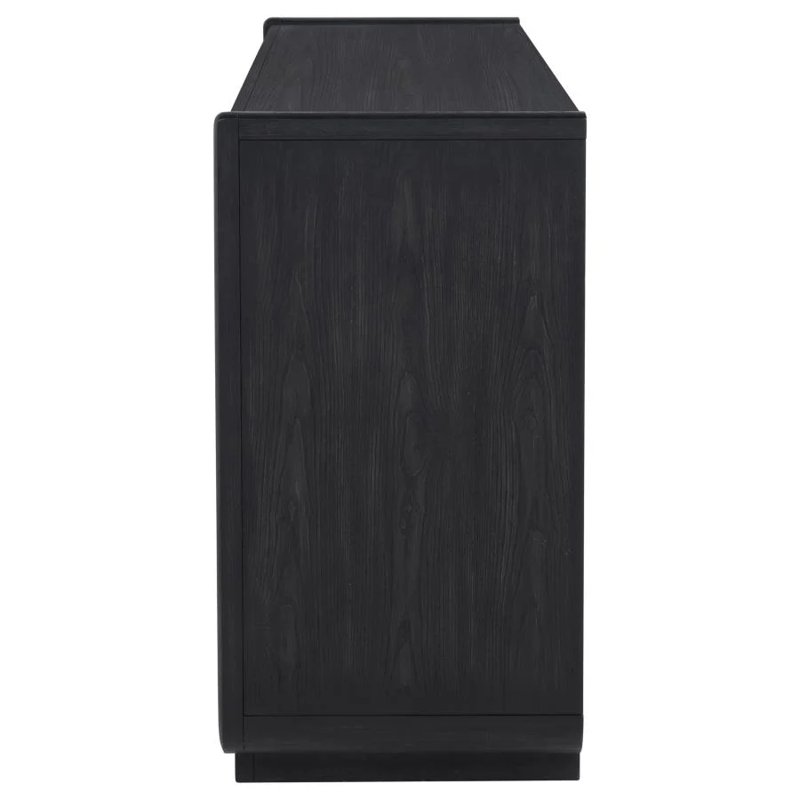 Leandro - 2-Drawer Dining Sideboard Server - Burnished Black - Image 5