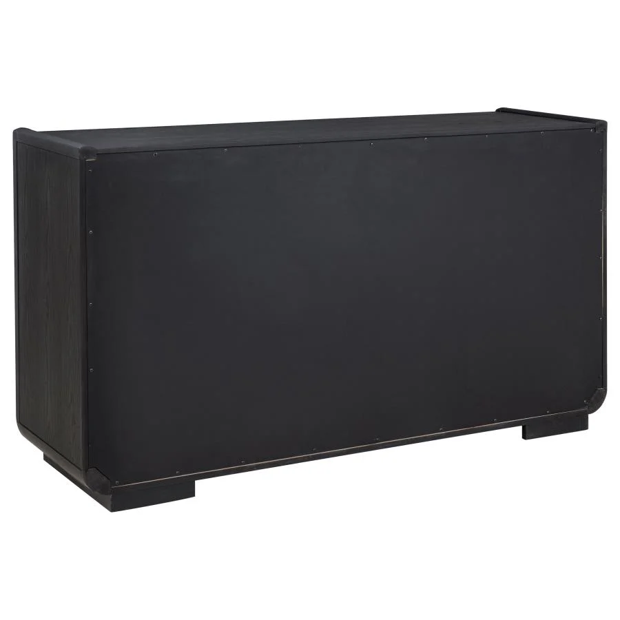 Leandro - 2-Drawer Dining Sideboard Server - Burnished Black - Image 6