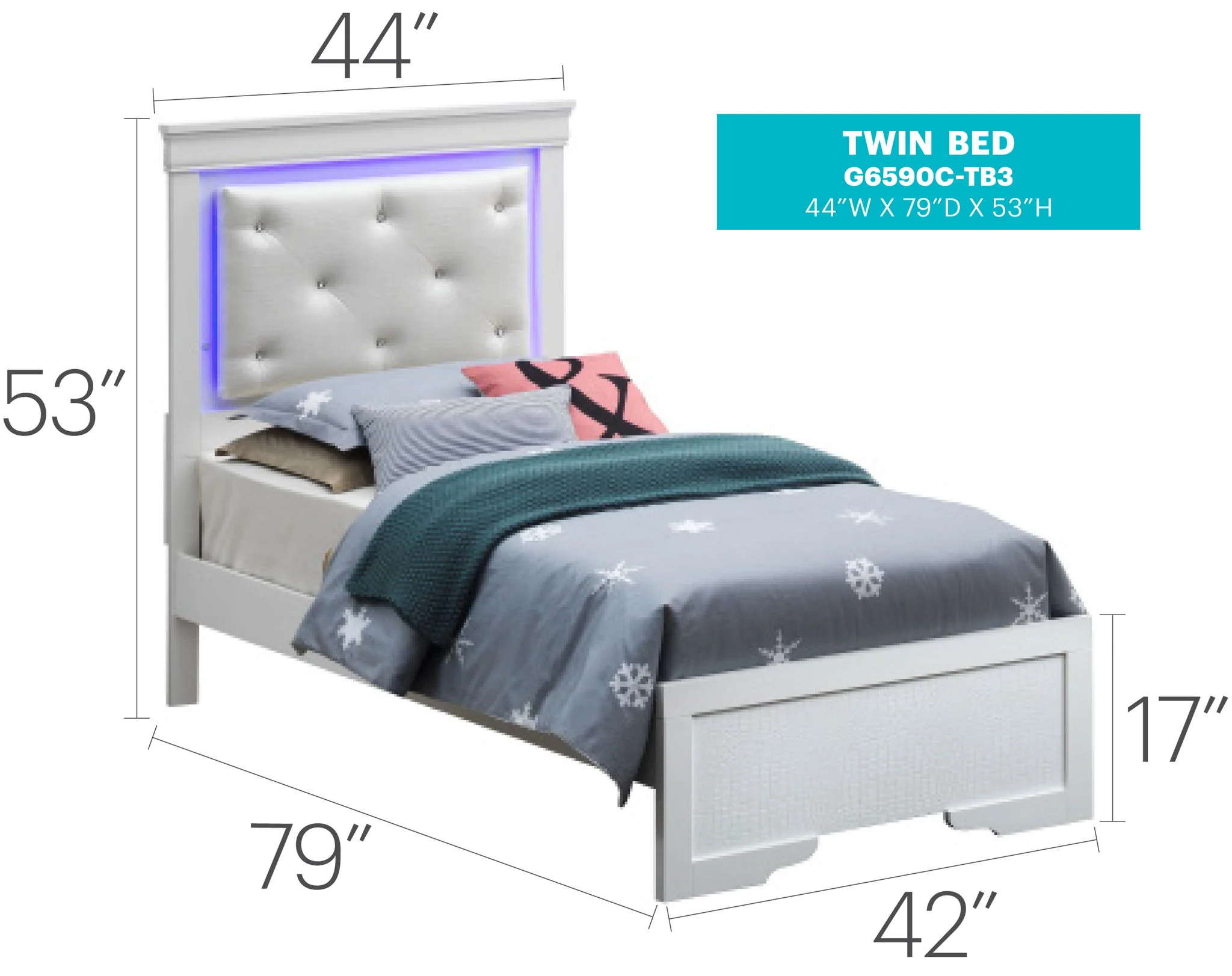 LED Elegant Bed - Image 38
