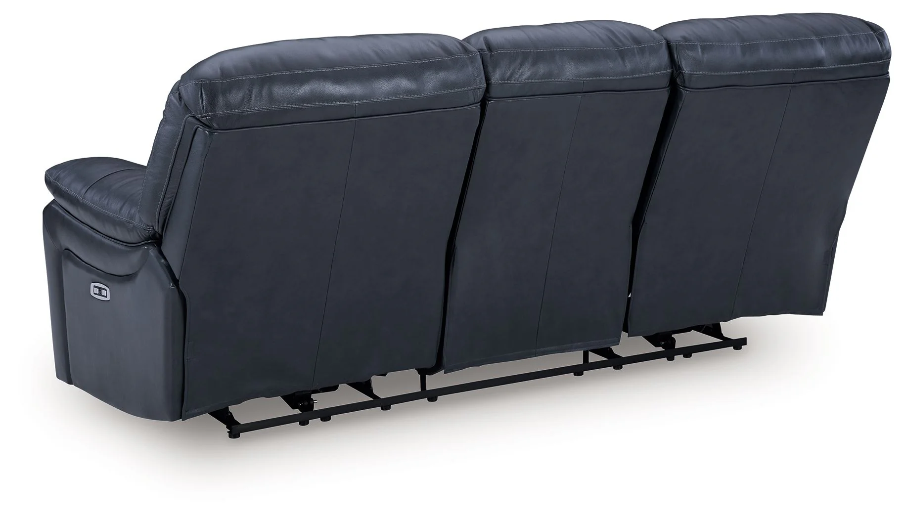 Leesworth - 3 Pc. - Power Reclining Sofa, Power Reclining Loveseat, Power Rocker Recliner - Ocean - Image 6
