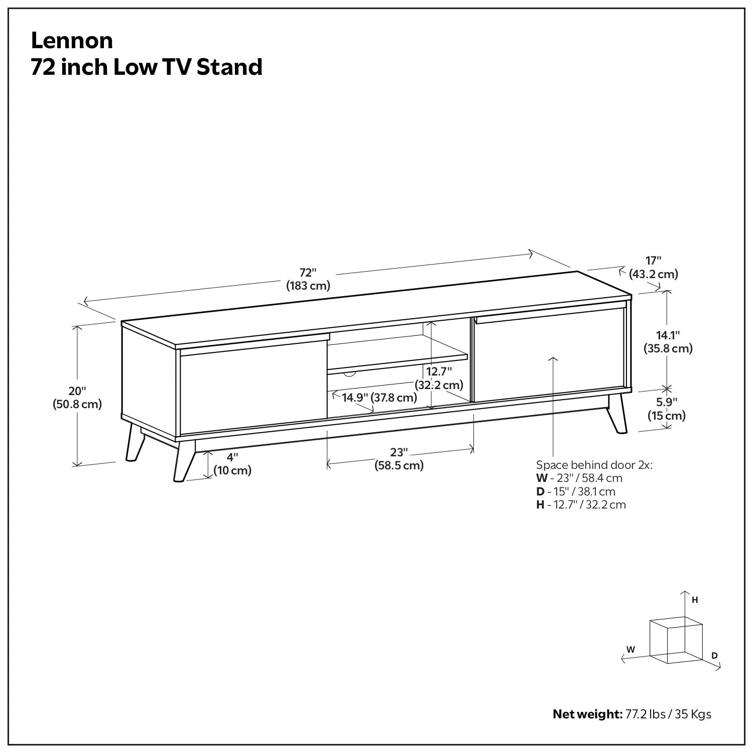 Lennon - Handcrafted Low TV Stand - Image 7