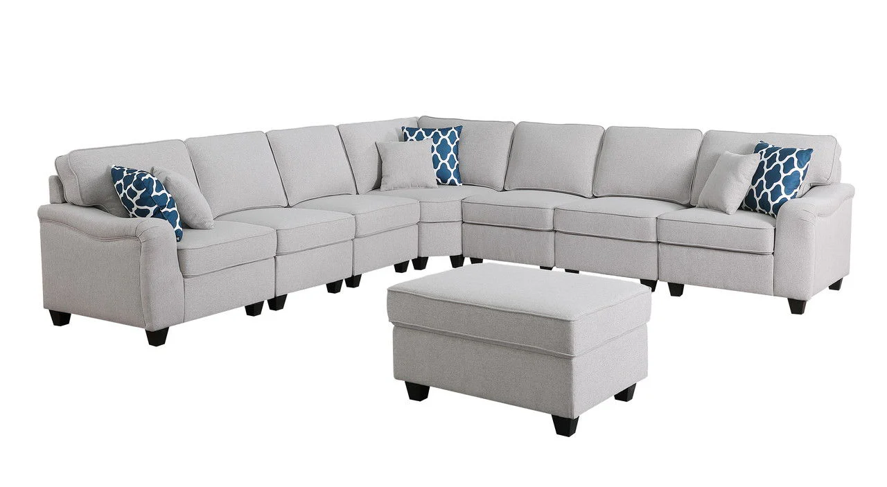 Leo - Comfor Modular Sofa And Ottoman - Image 12