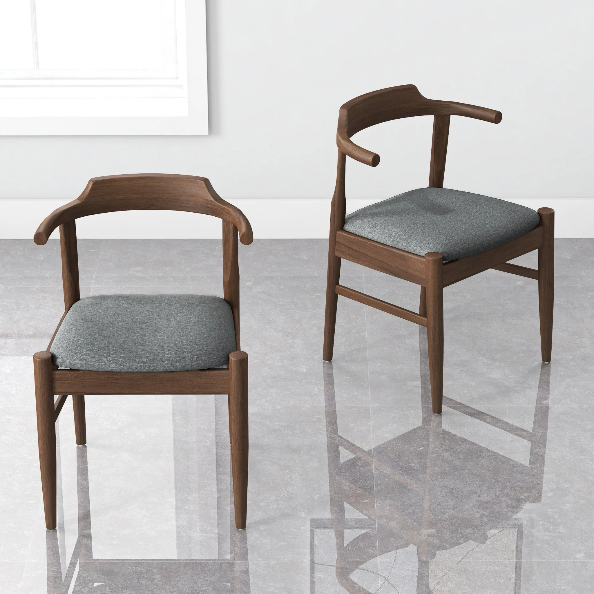 Leon - Mid-Century Modern Dining Chair (Set of 2) - Image 13