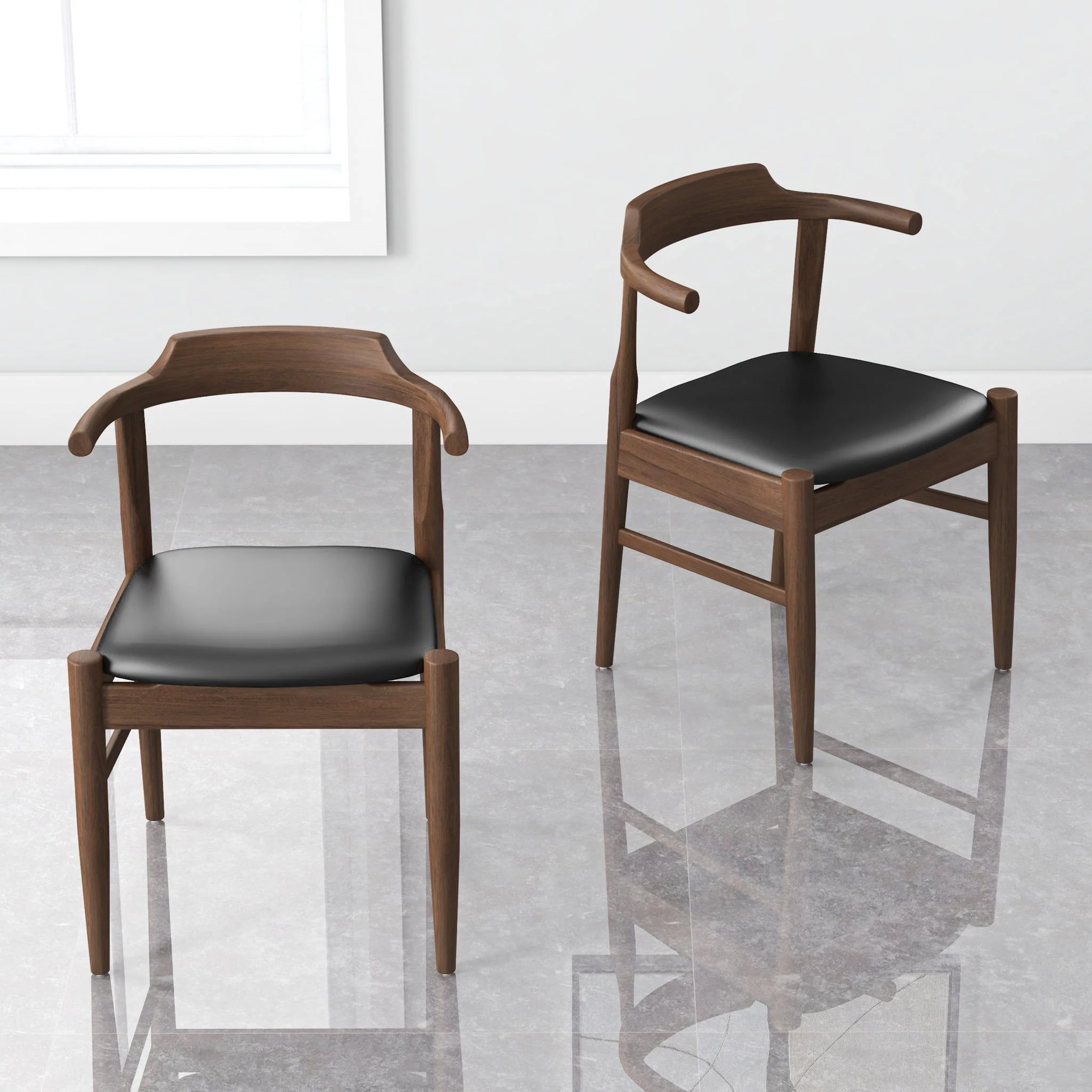 Leon - Mid-Century Modern Dining Chair (Set of 2) - Image 6