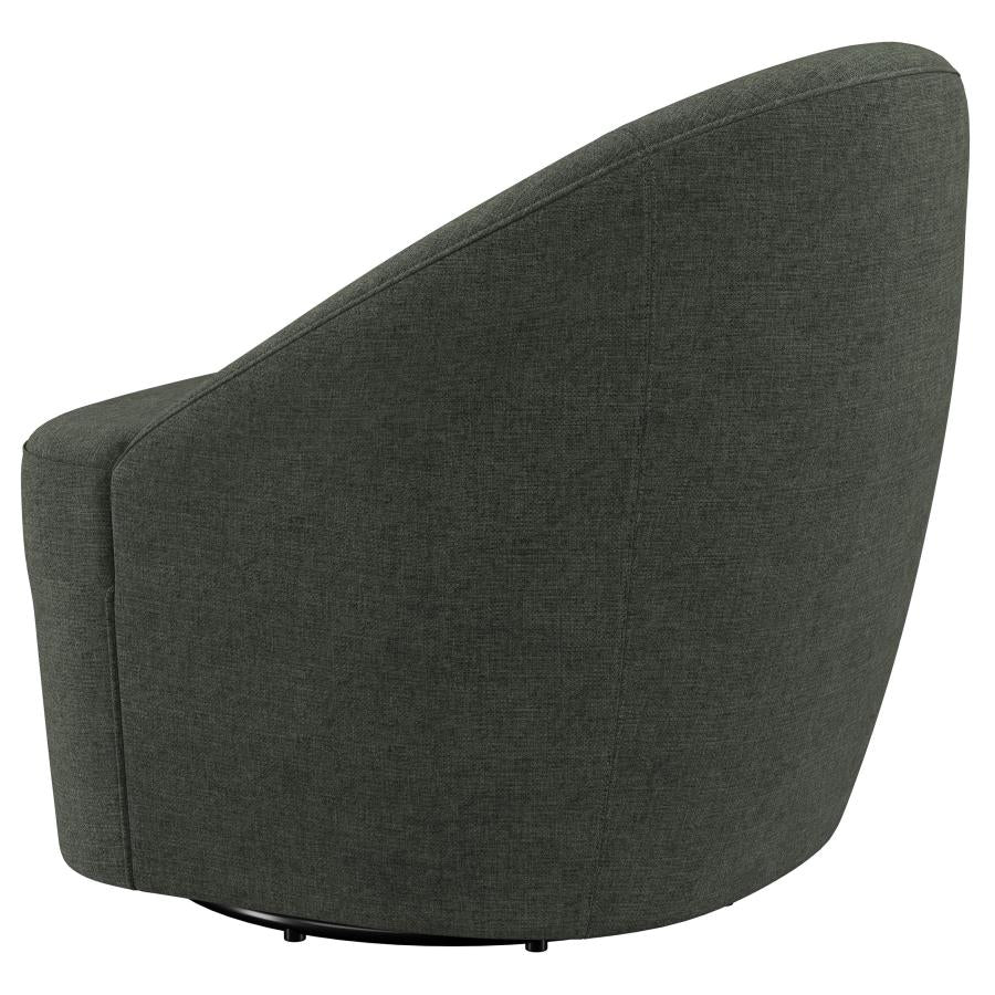Leon - Upholstered Barrel Accent Swivel Chair - Image 11