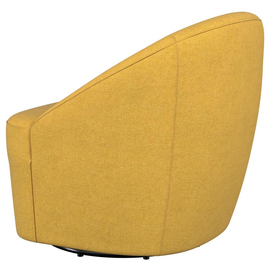 Leon - Upholstered Barrel Accent Swivel Chair - Image 12