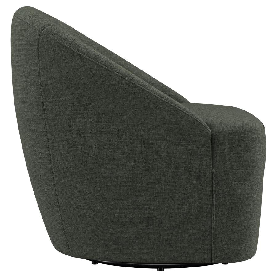 Leon - Upholstered Barrel Accent Swivel Chair - Image 17