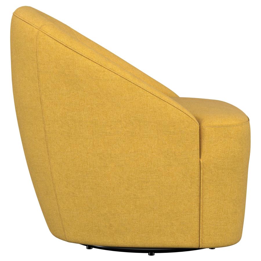 Leon - Upholstered Barrel Accent Swivel Chair - Image 18
