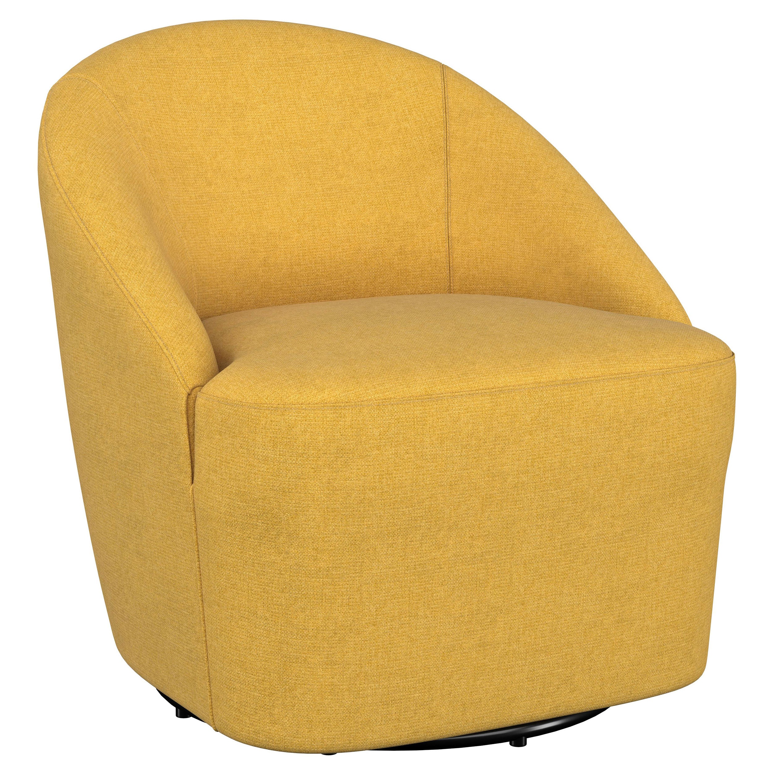 Leon - Upholstered Barrel Accent Swivel Chair - Image 26