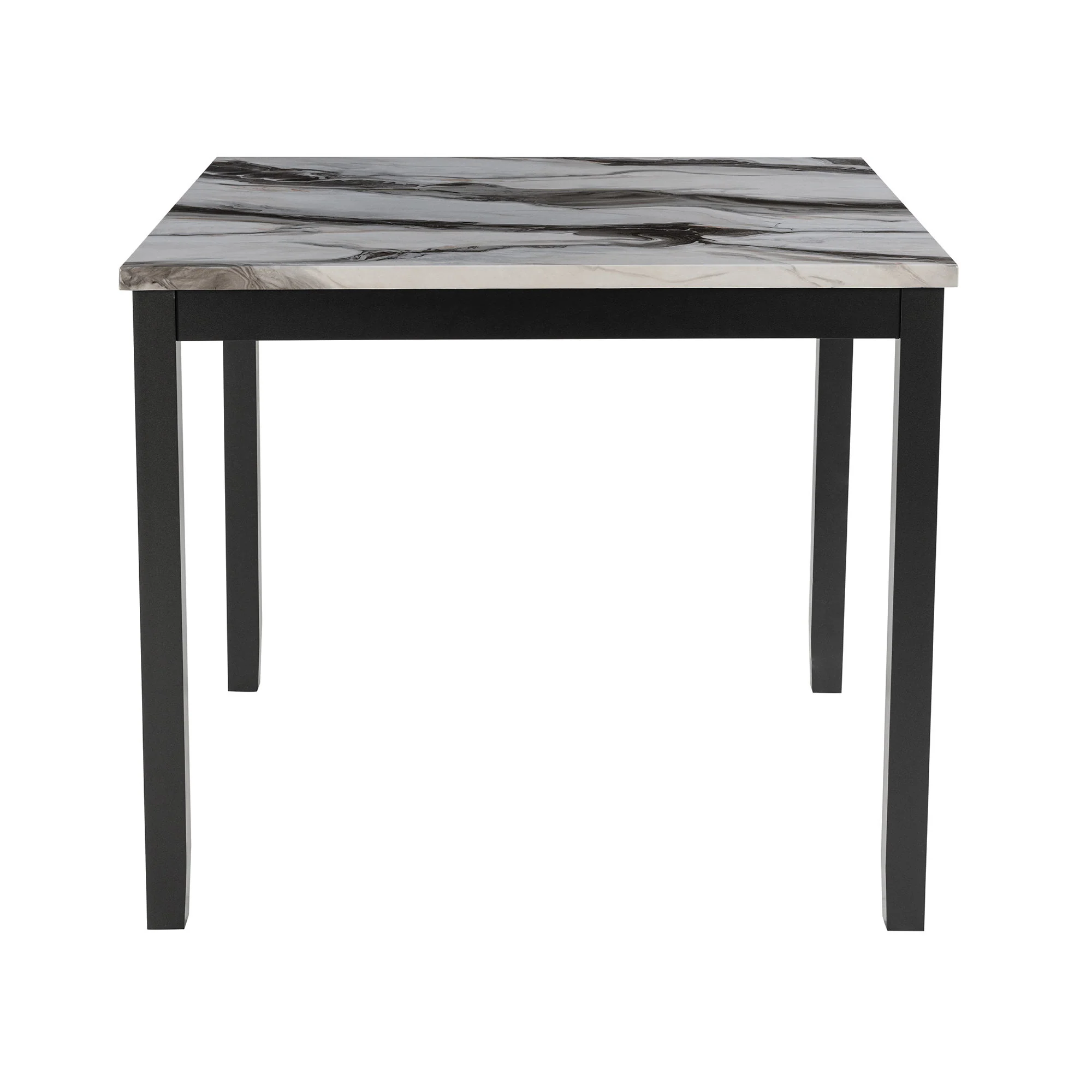 Leoncia - Bar Table And 4 Bar Stools - Espresso / White - Image 3