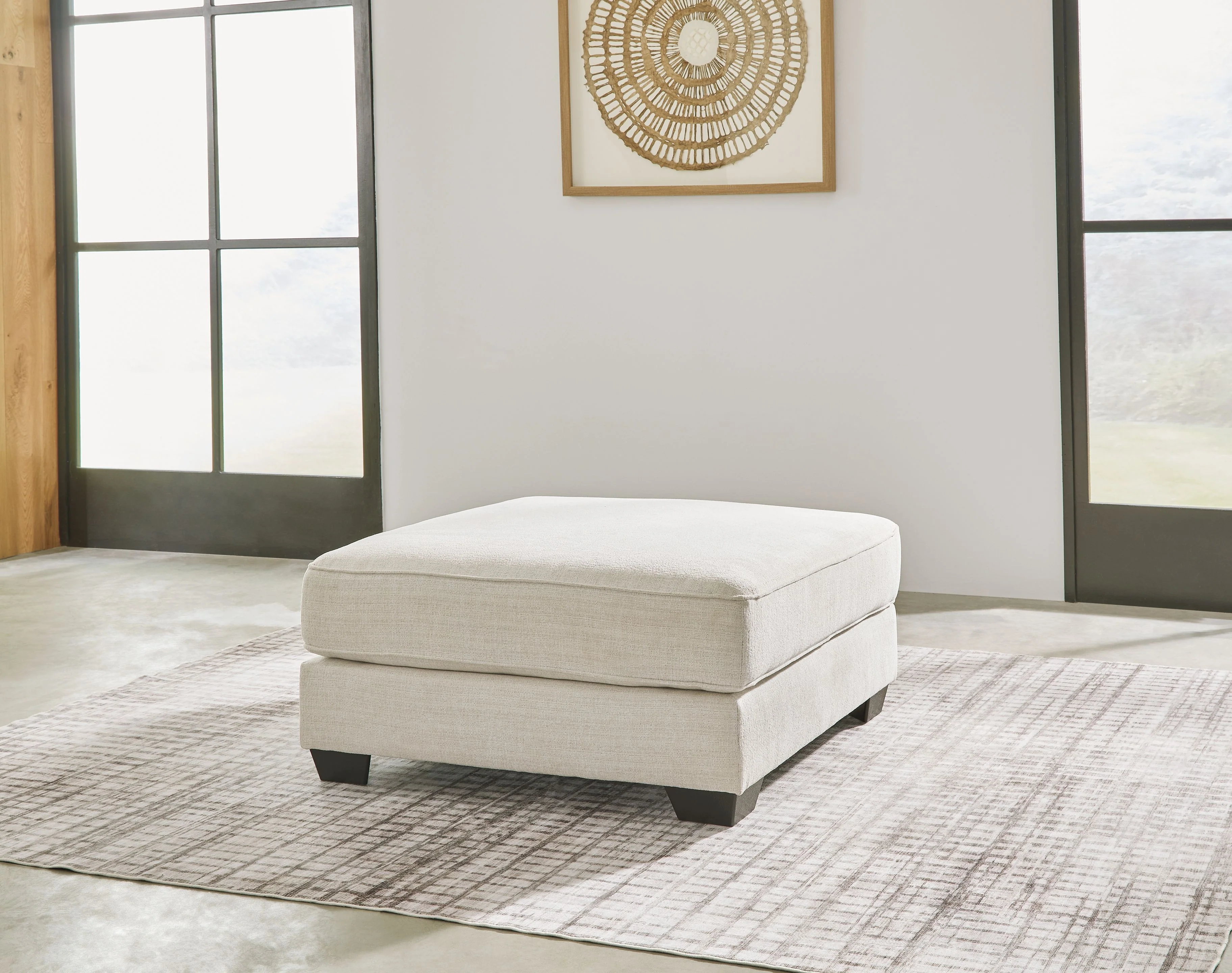 Lerenza - Oversized Accent Ottoman - Birch - Image 3