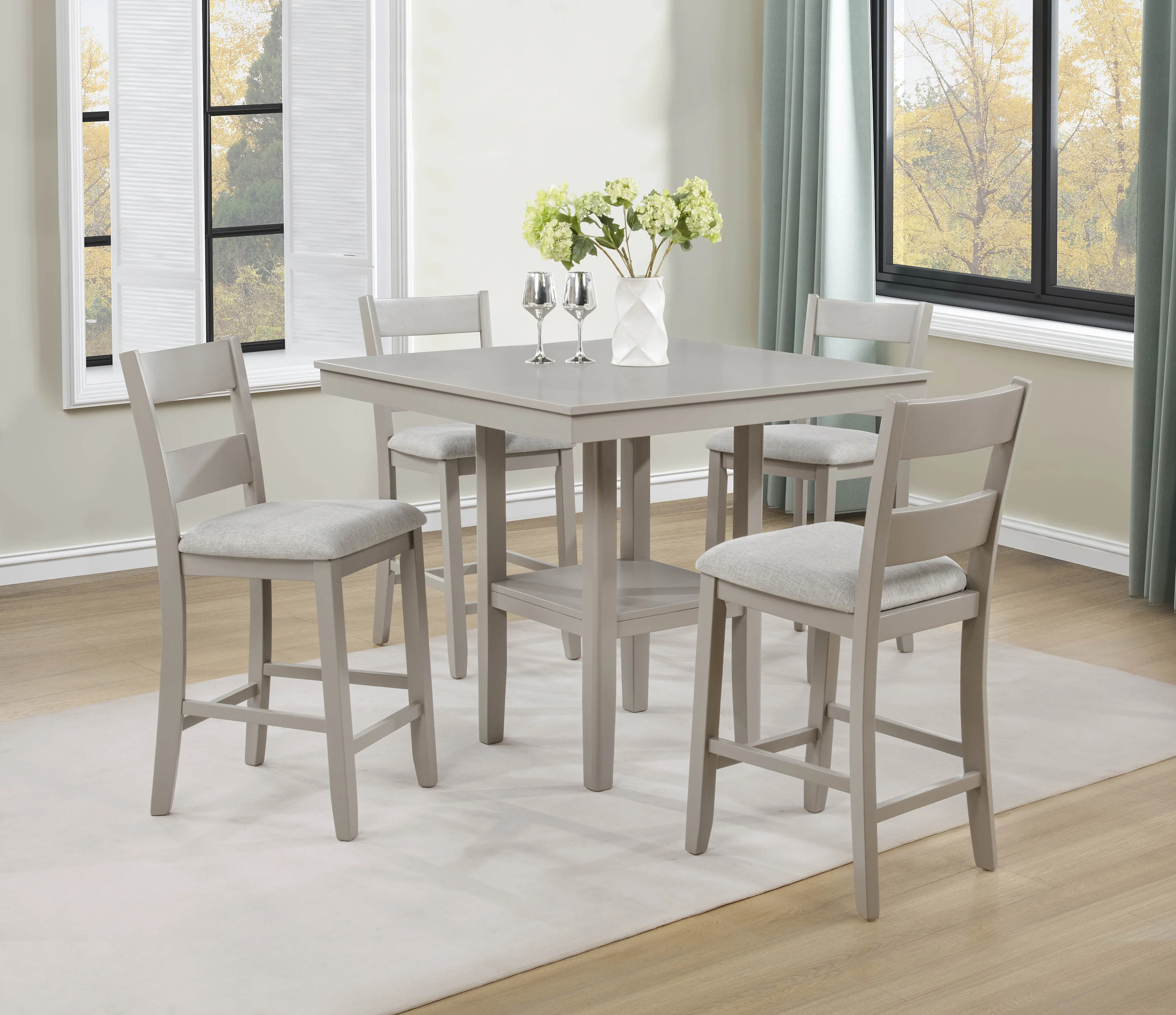 Lester 5-Pk Counter Height Dining Set - Image 3