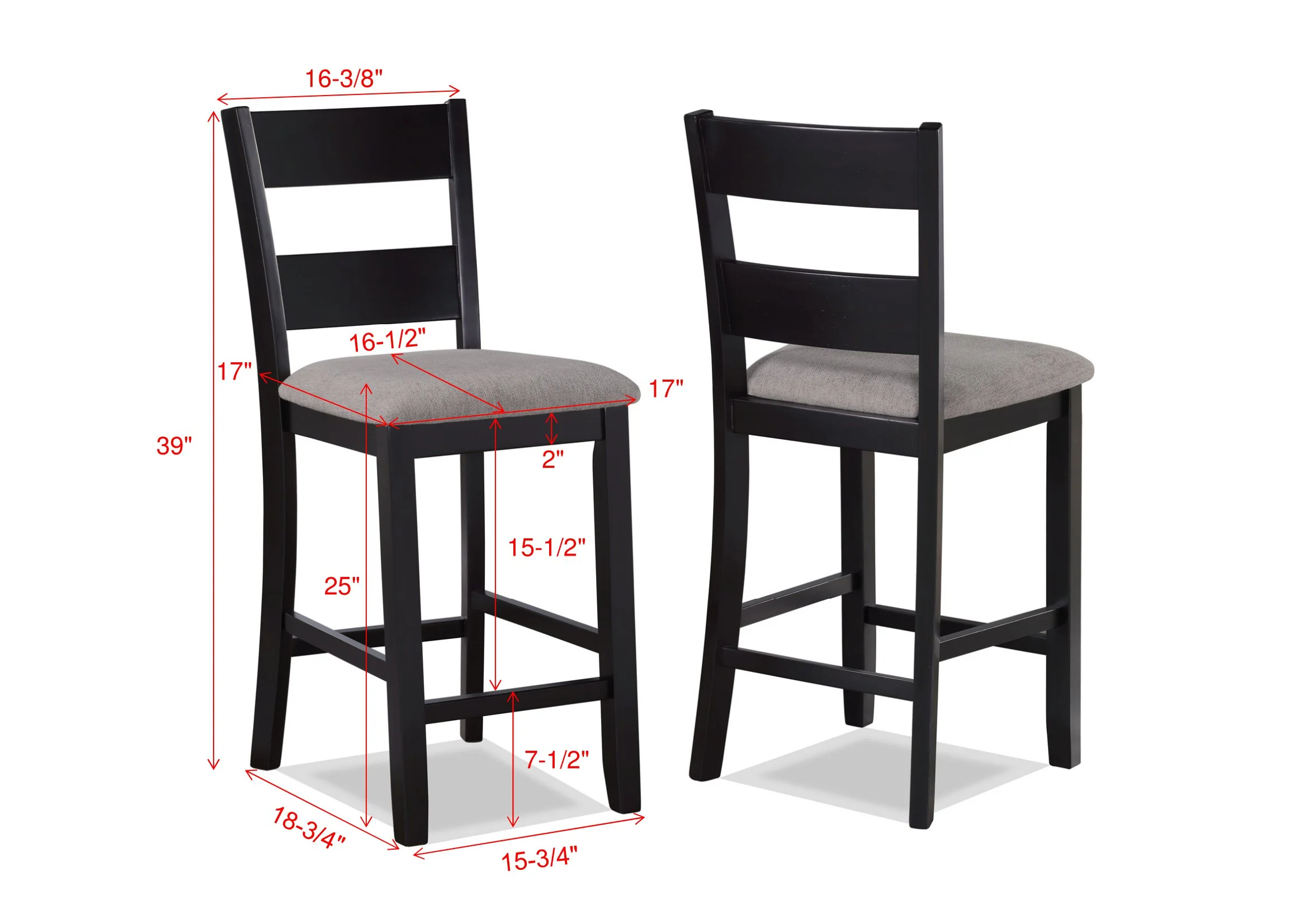 Lester 5-Pk Counter Height Dining Set - Image 8