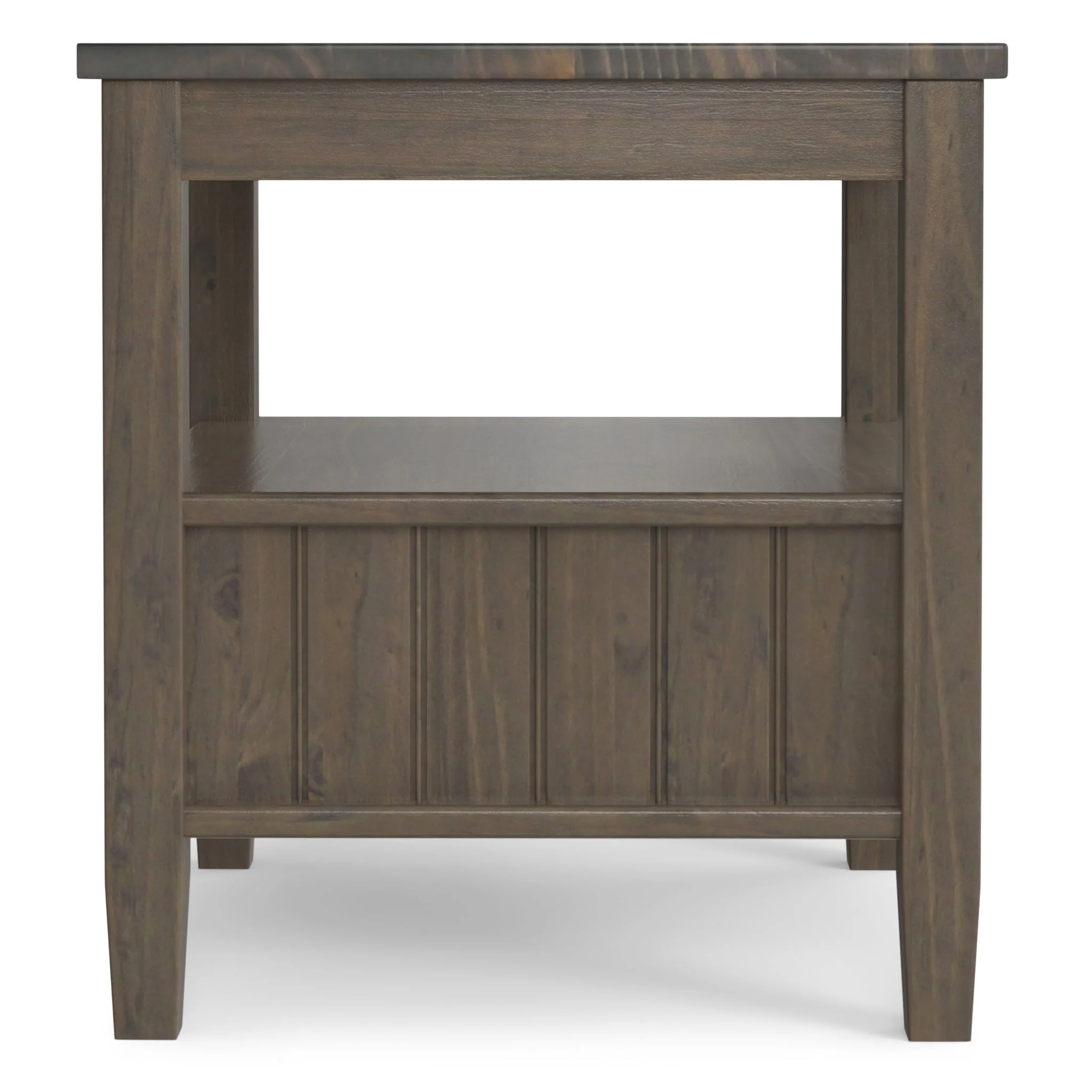 Lev - End Table With Bottom Drawer - Smoky Brown - Image 10