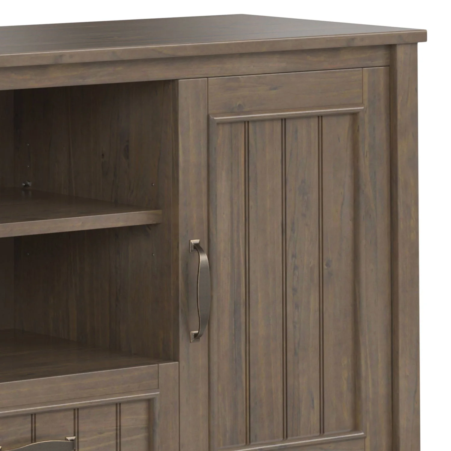 Lev - TV Media Stand - Smoky Brown - Image 6