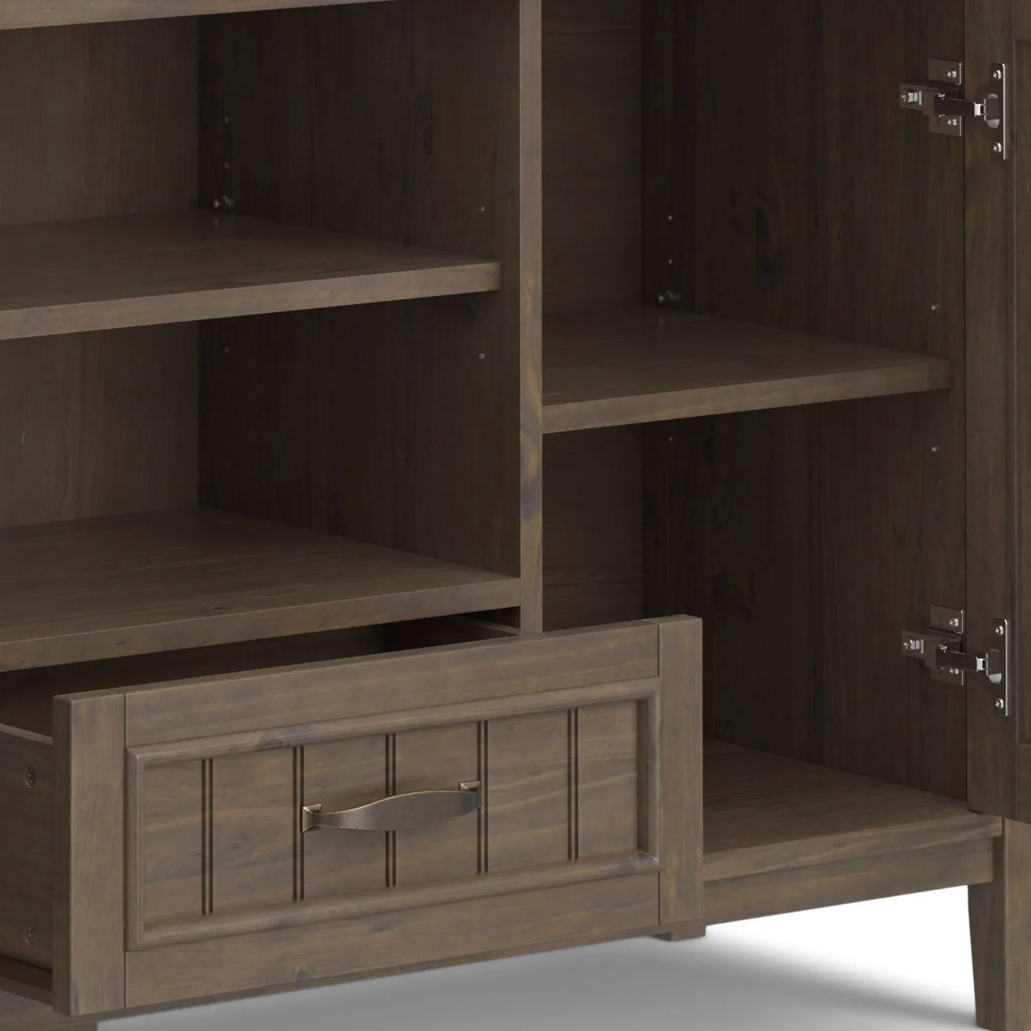 Lev - TV Media Stand - Smoky Brown - Image 7