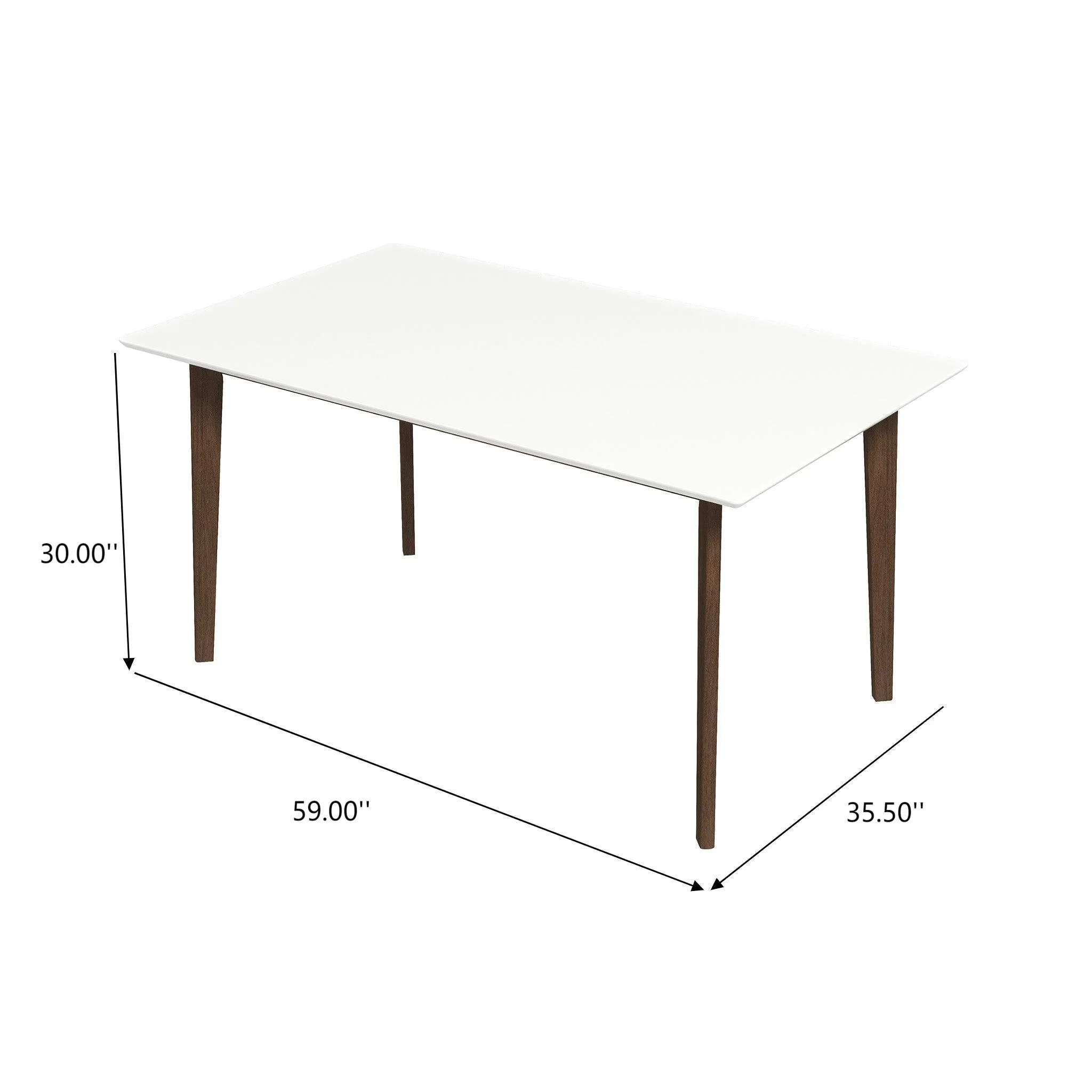 Levi - Modern Style Rectangular Dining Kitchen Table - Image 11