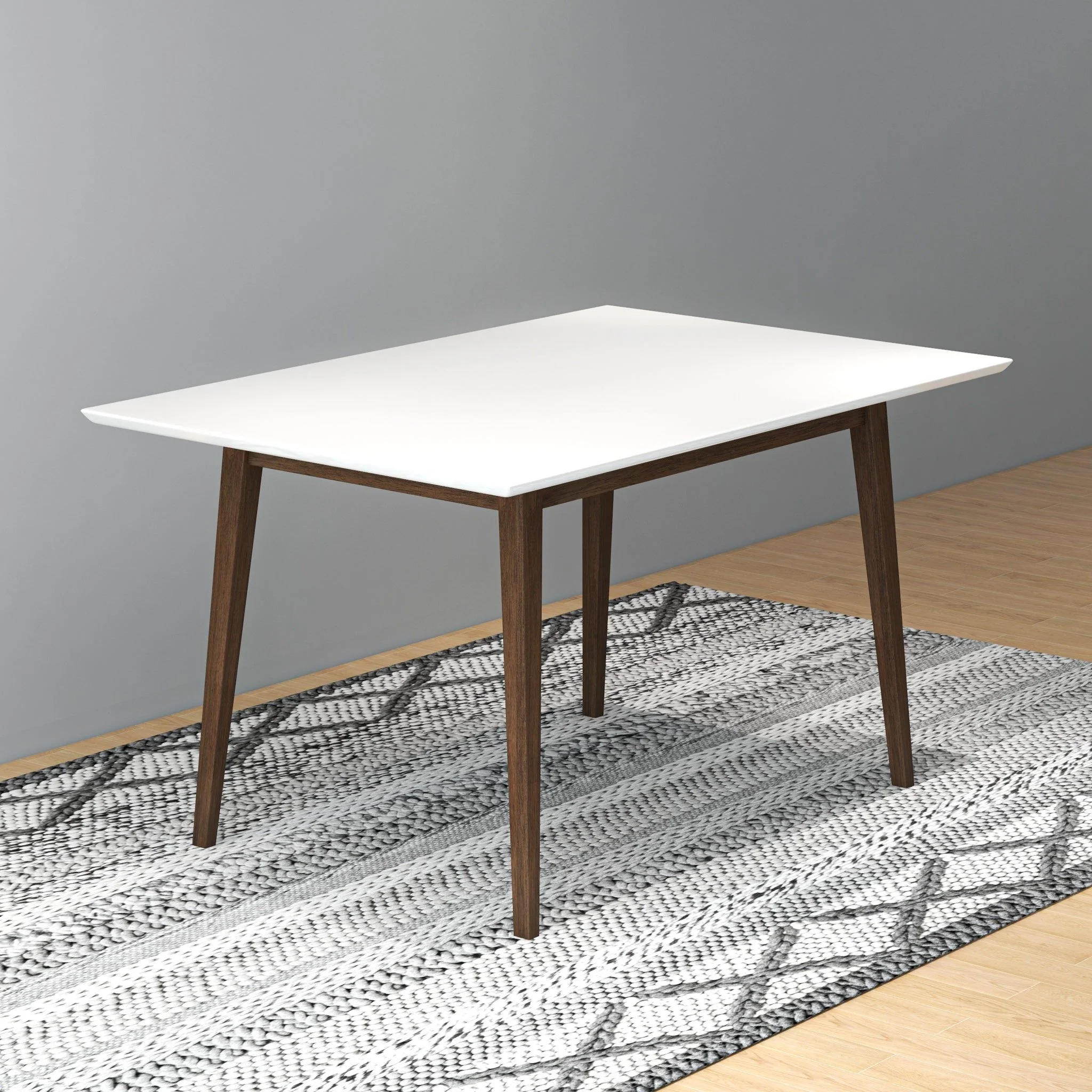 Levi - Modern Style Rectangular Dining Kitchen Table - Image 12