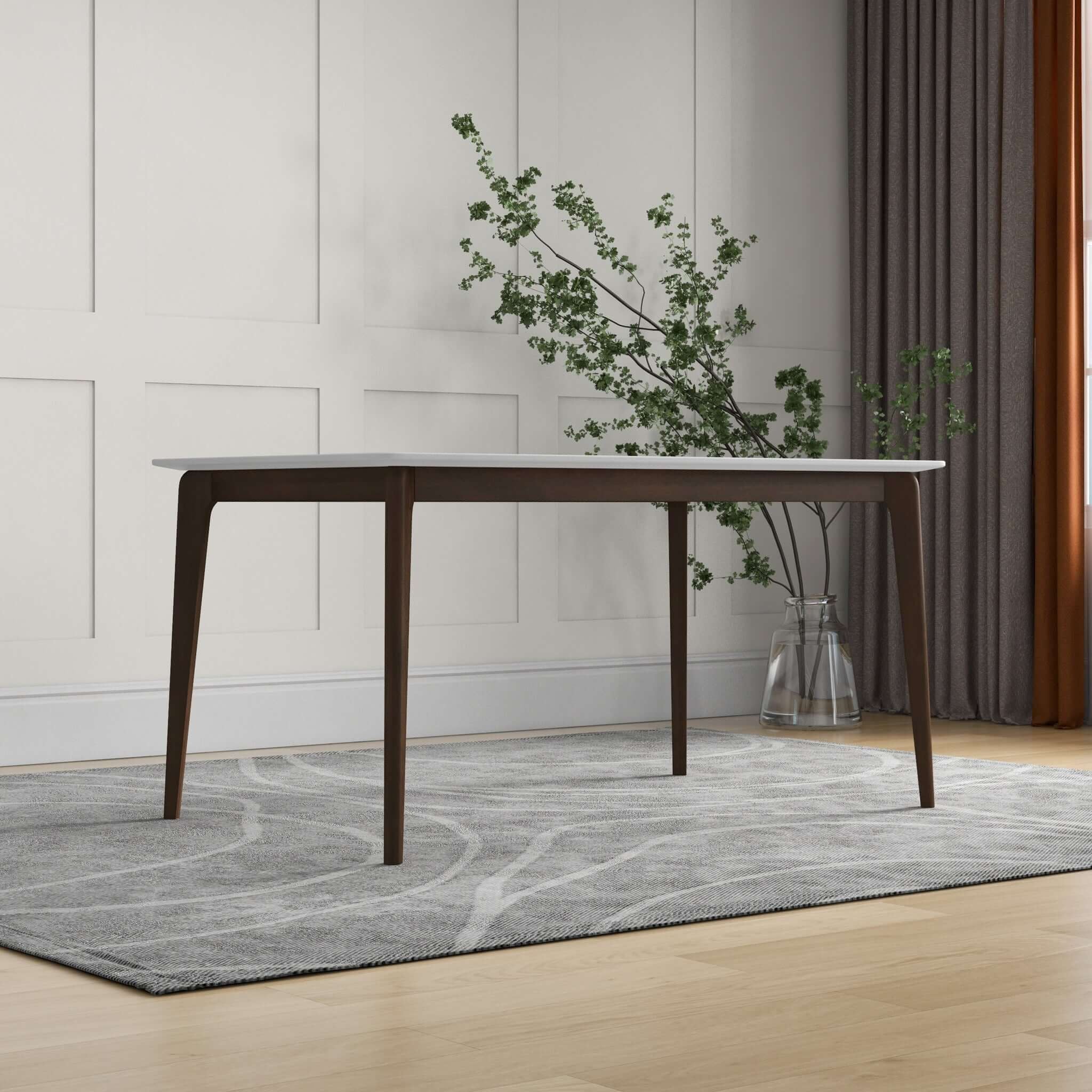 Levi - Modern Style Rectangular Dining Kitchen Table - Image 15