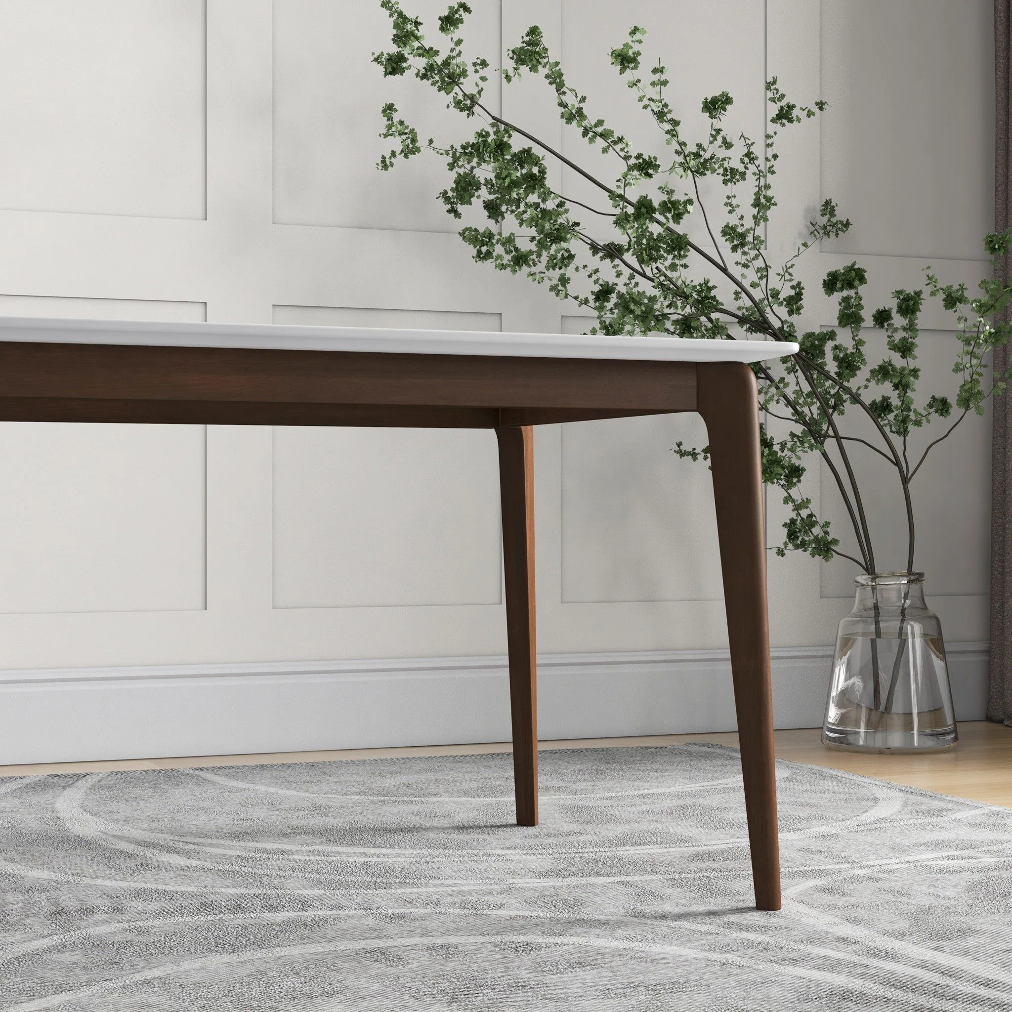 Levi - Modern Style Rectangular Dining Kitchen Table - Image 40