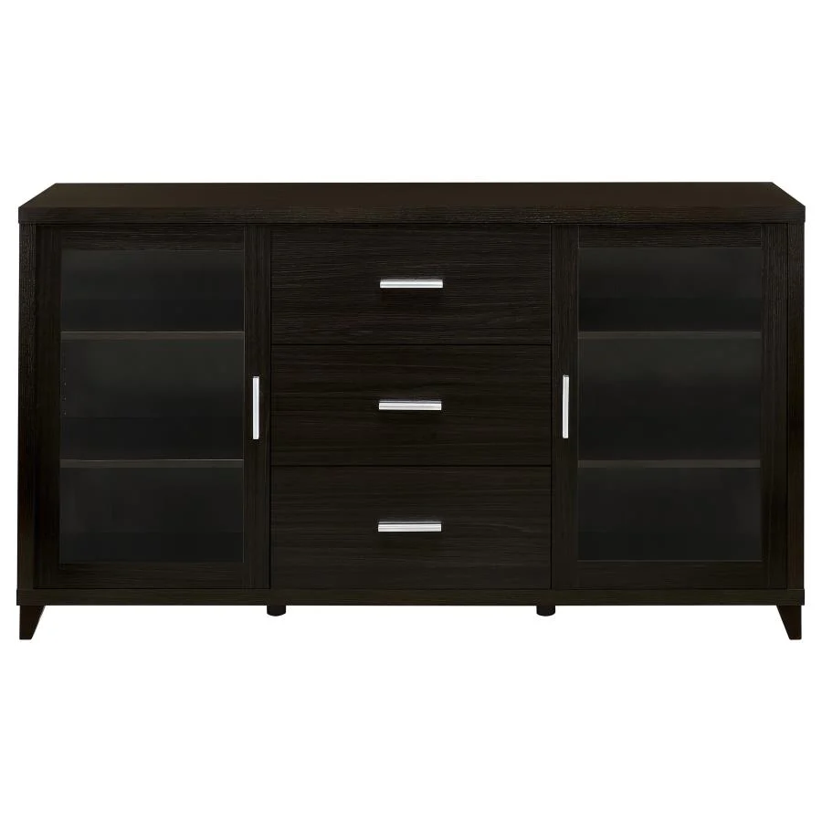 Lewes - 2 Door Engineered Wood TV Stand - Cappuccino - Image 4