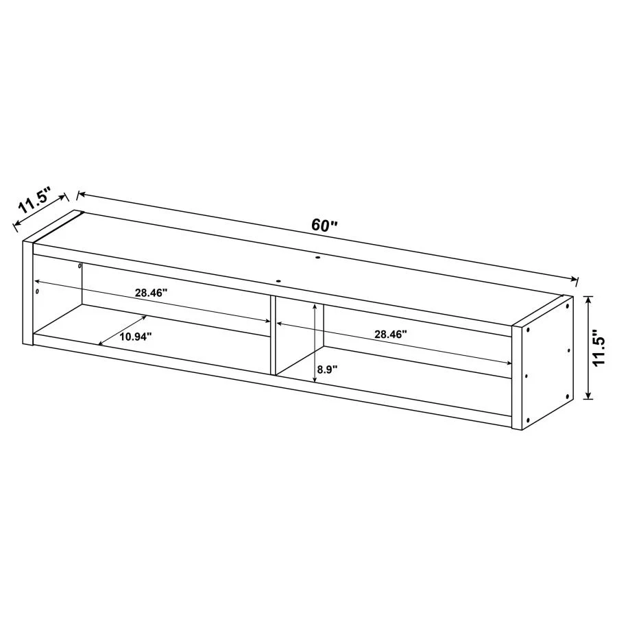 Lewes - 4 Piece TV Entertainment Center - Cappuccino - Image 19