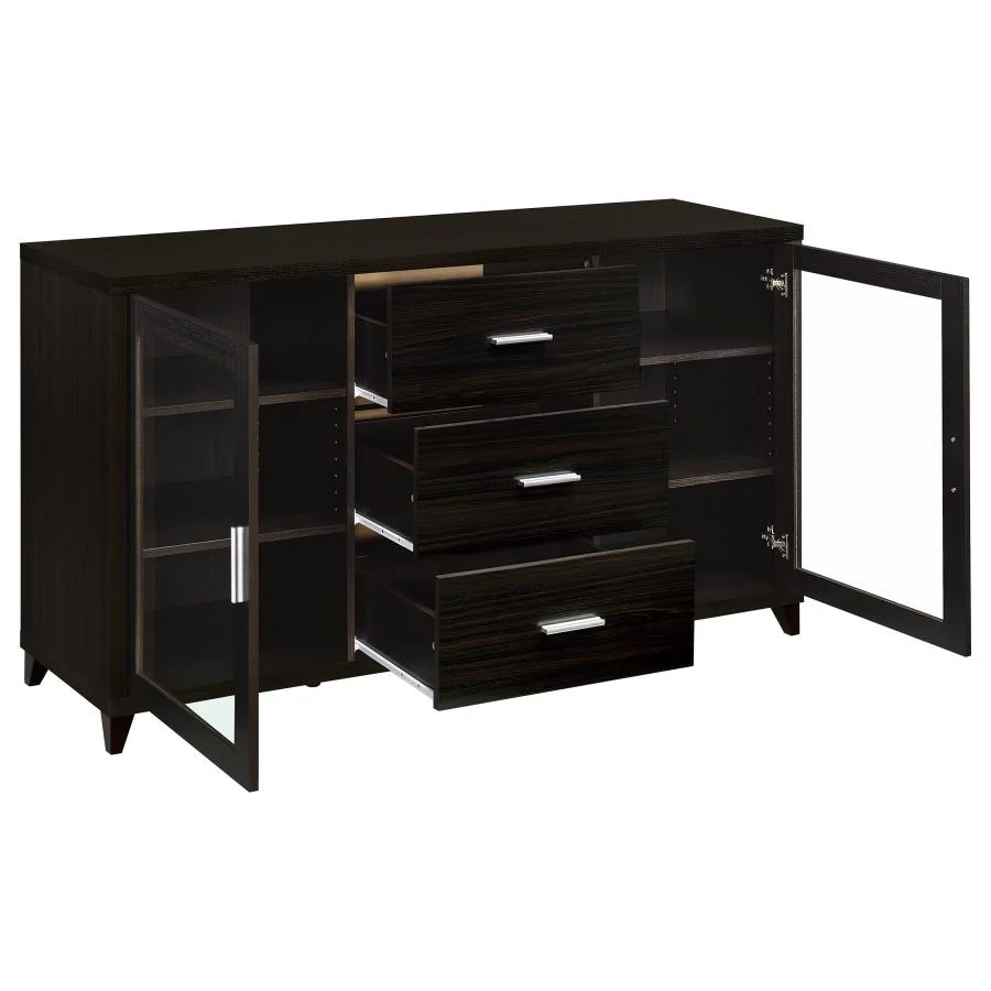 Lewes - 4 Piece TV Entertainment Center - Cappuccino - Image 4