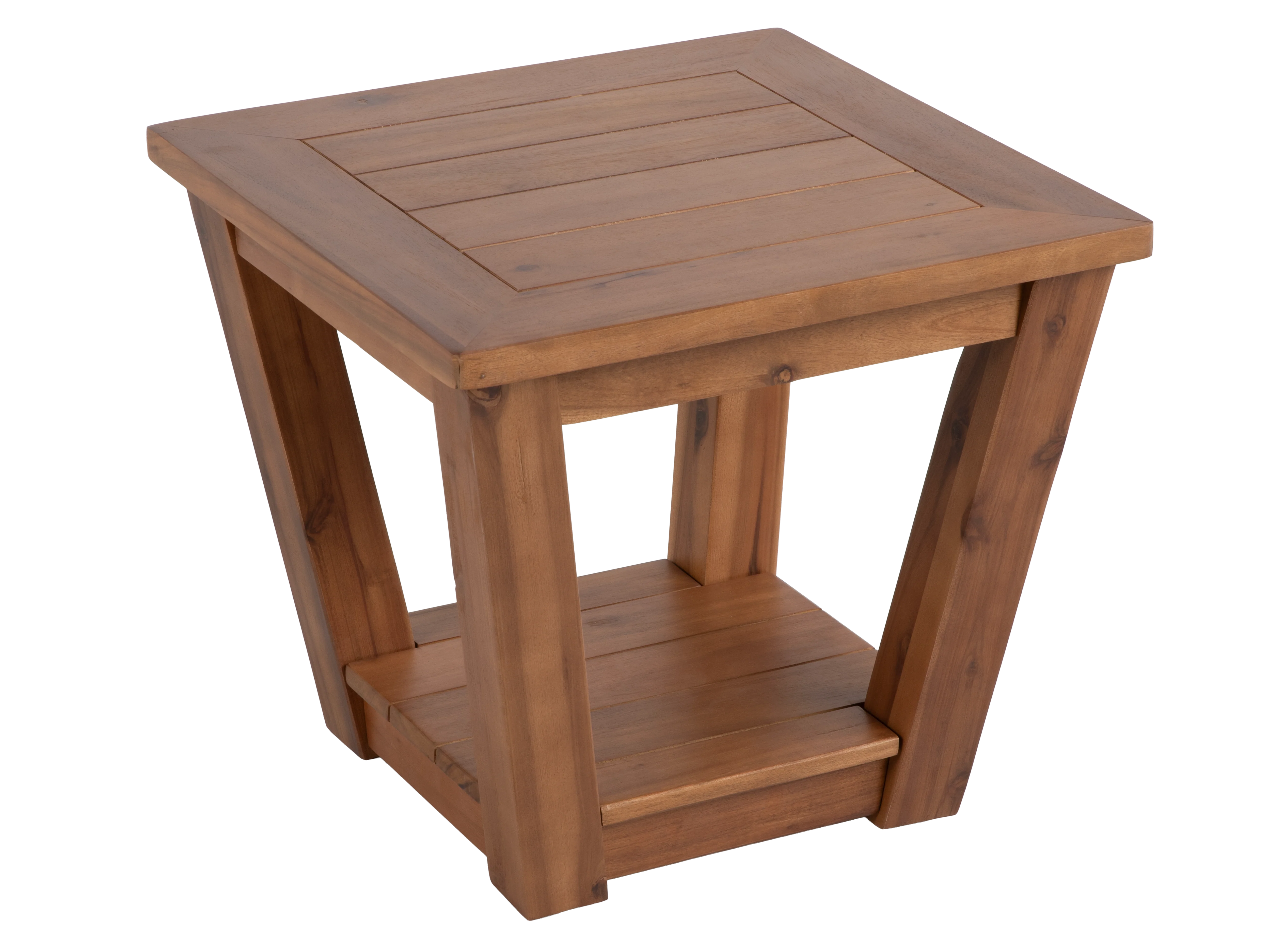 Light Brown Contemporary Wicker 8-Piece Outdoor/Patio Set with 4 Swivel Chairs & Acacia Tables - Image 10