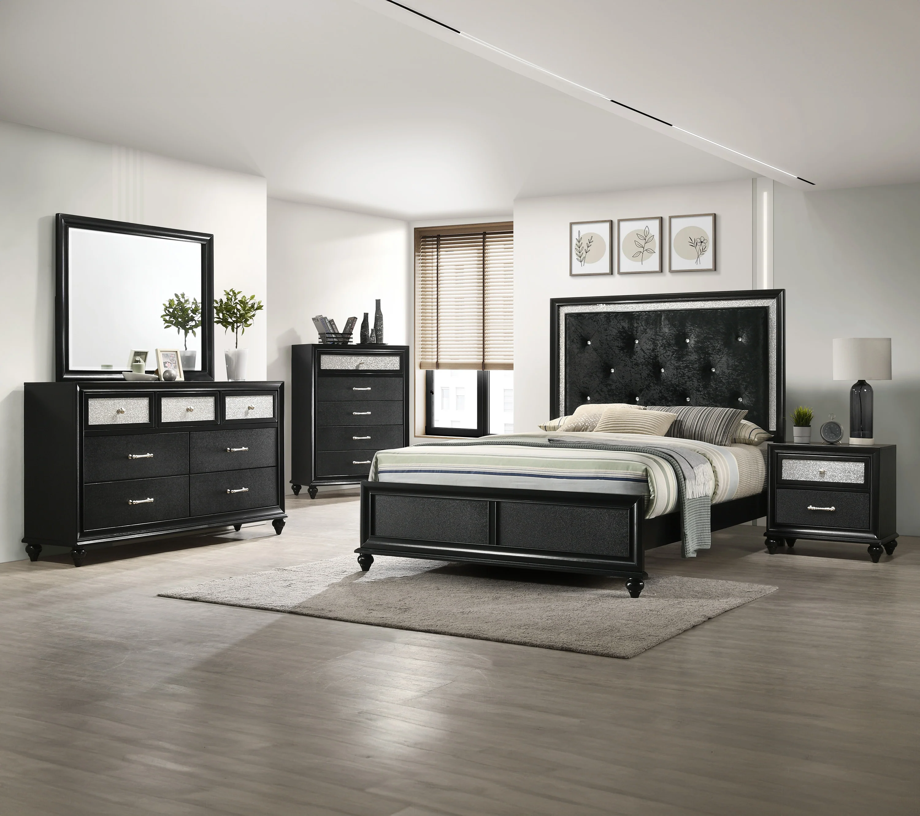 Lila Night Stand Black