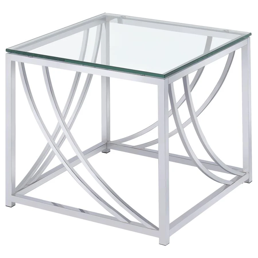 Lille - Glass Top Coffee And End Table Set - Image 6
