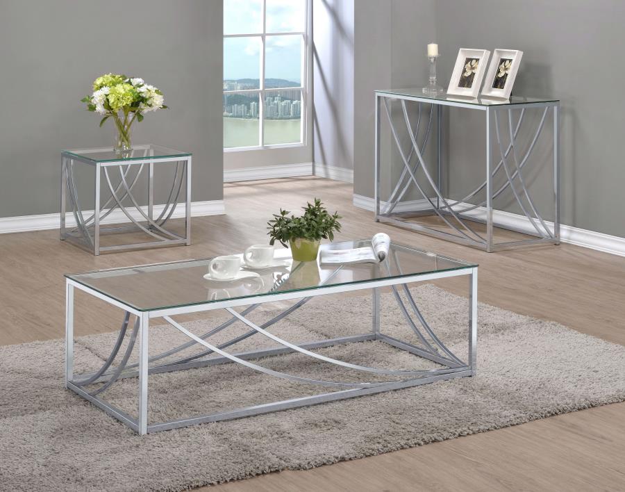 Lille - Glass Top Entryway Sofa Console Table Accents - Image 16