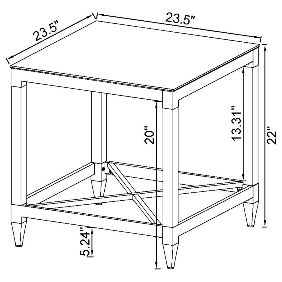 Lindley - Square Coffee And End Table Set - Image 18