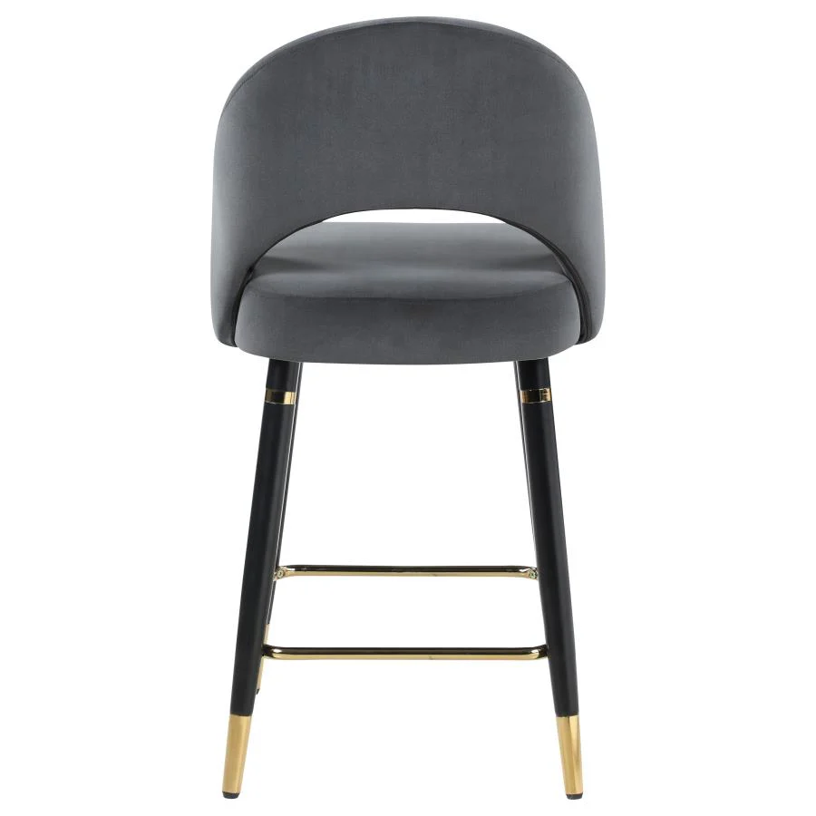Lindsey Velvet Upholstered Counter Chair  (Set of 2) - Image 13