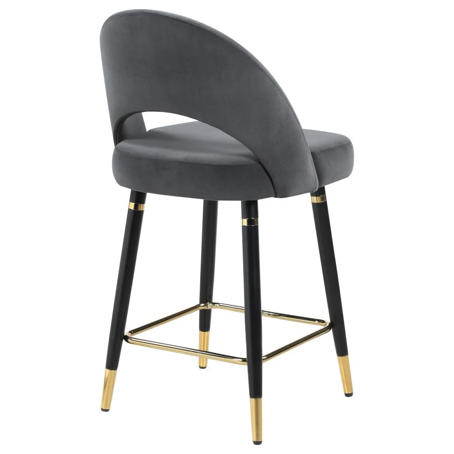 Lindsey Velvet Upholstered Counter Chair  (Set of 2) - Image 15
