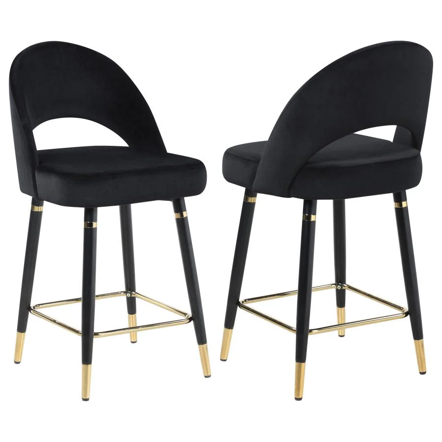 Lindsey Velvet Upholstered Counter Chair  (Set of 2) - Image 20