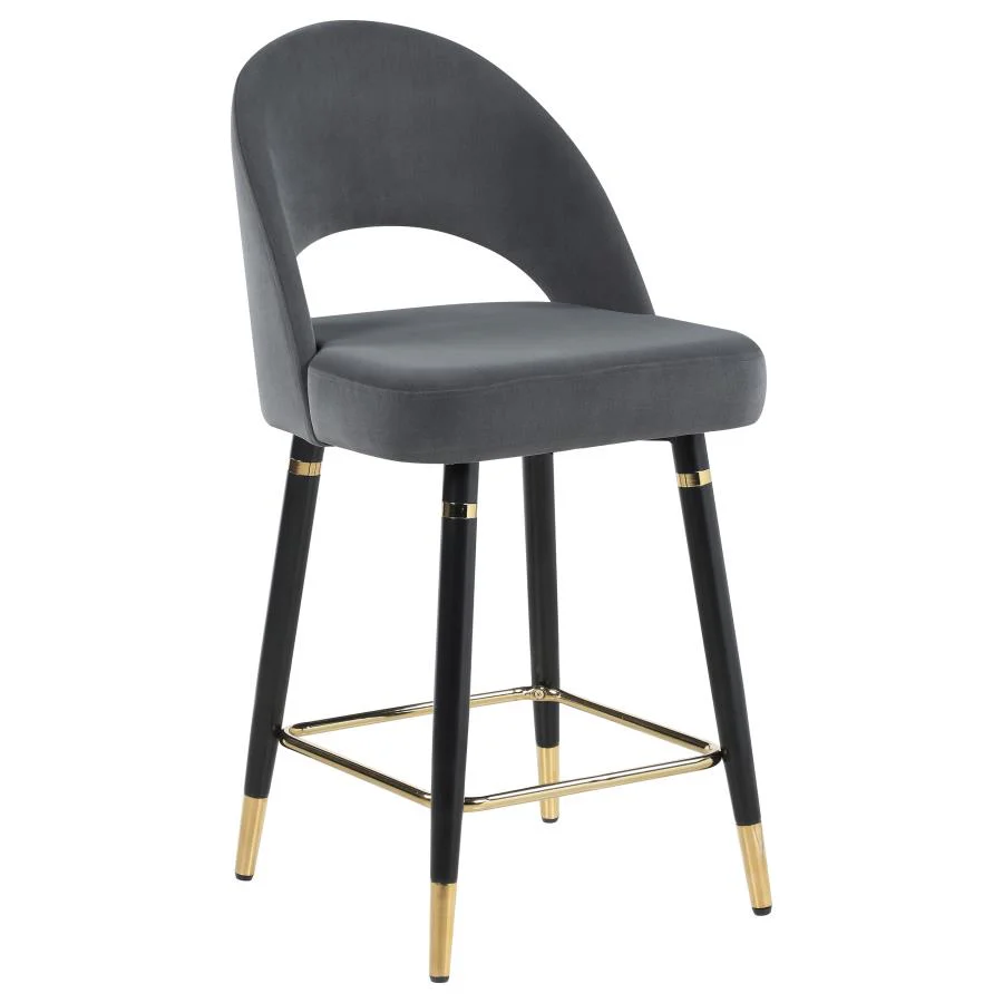 Lindsey Velvet Upholstered Counter Chair  (Set of 2) - Image 3
