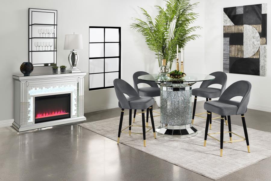 Lindsey Velvet Upholstered Counter Chair  (Set of 2) - Image 31