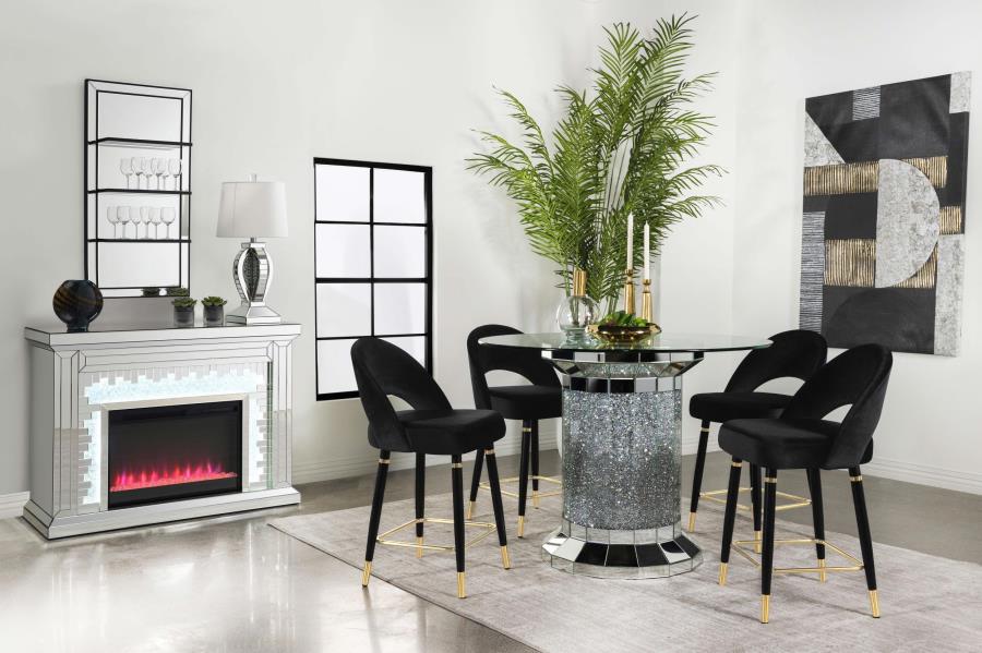 Lindsey Velvet Upholstered Counter Chair  (Set of 2) - Image 32