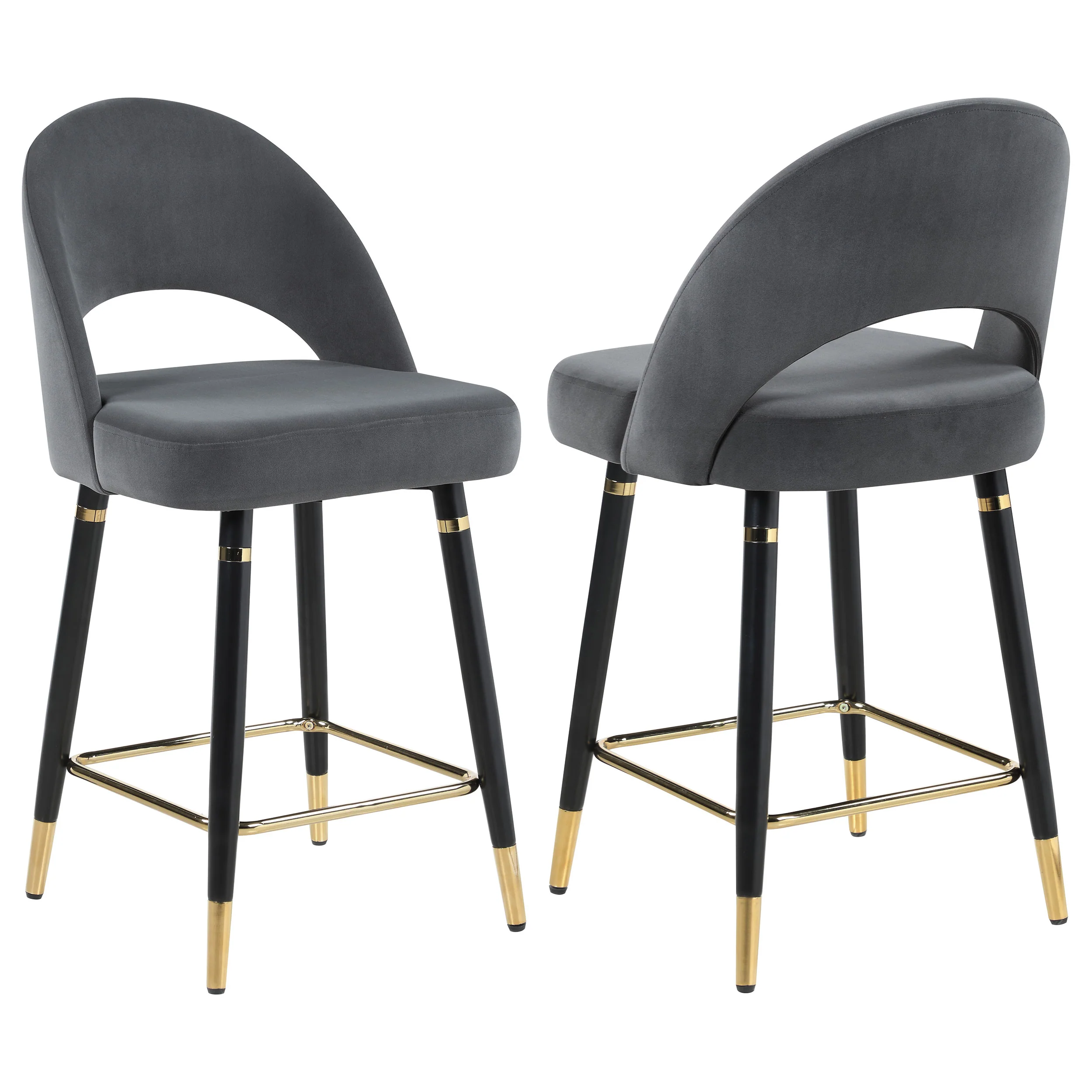 Lindsey Velvet Upholstered Counter Chair  (Set of 2) - Image 33