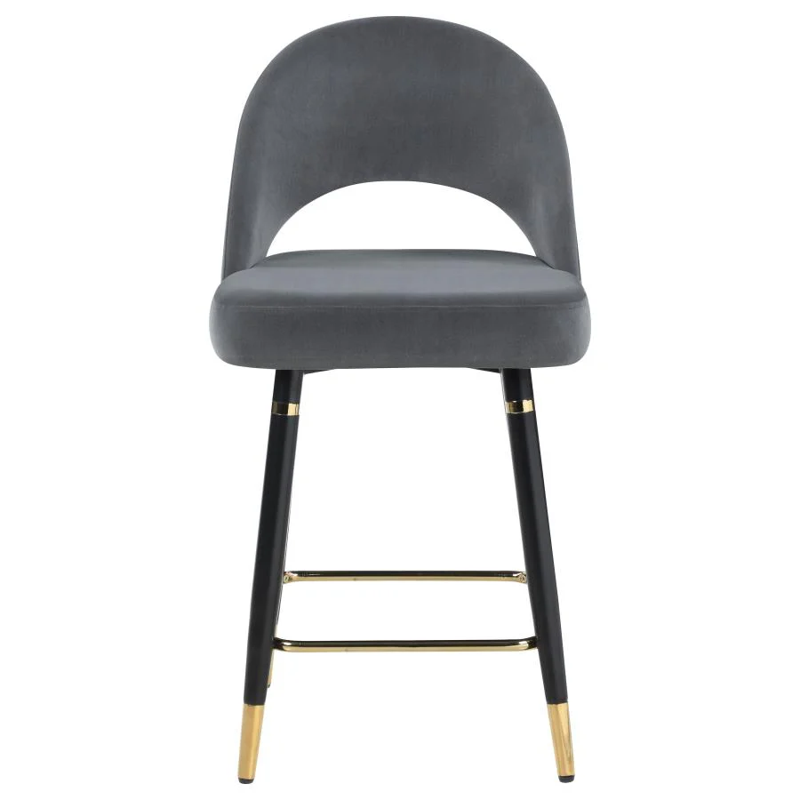 Lindsey Velvet Upholstered Counter Chair  (Set of 2) - Image 5