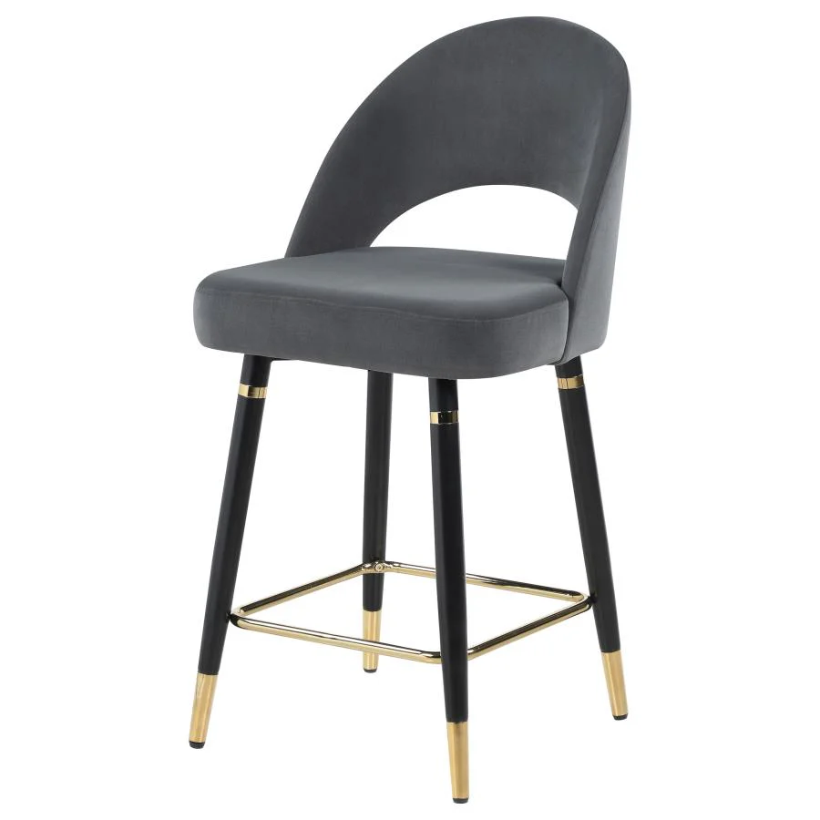 Lindsey Velvet Upholstered Counter Chair  (Set of 2) - Image 7
