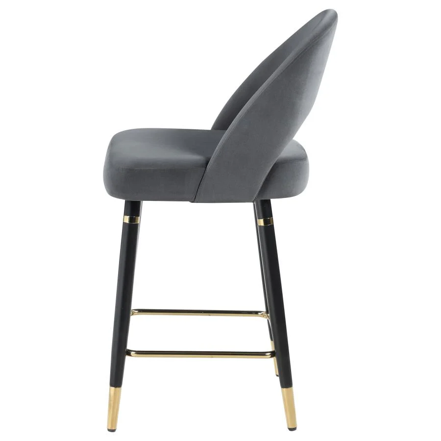 Lindsey Velvet Upholstered Counter Chair  (Set of 2) - Image 9