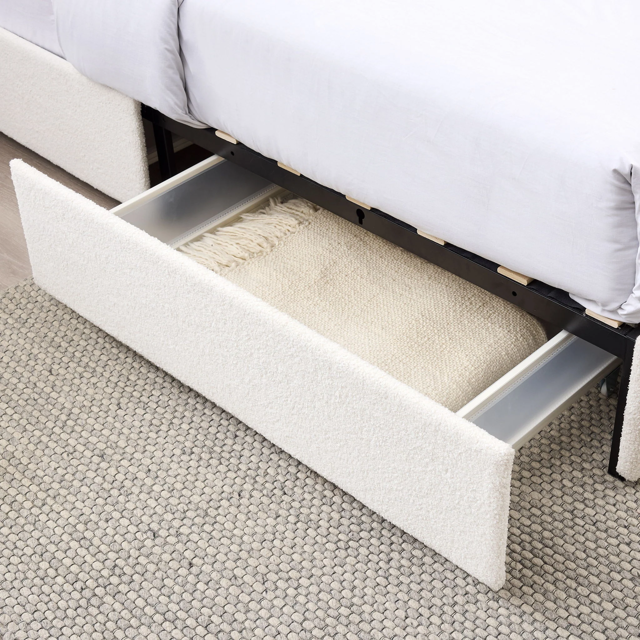 Liv - Patented With Drawers Upholstered Storage Platform Bed - Image 28