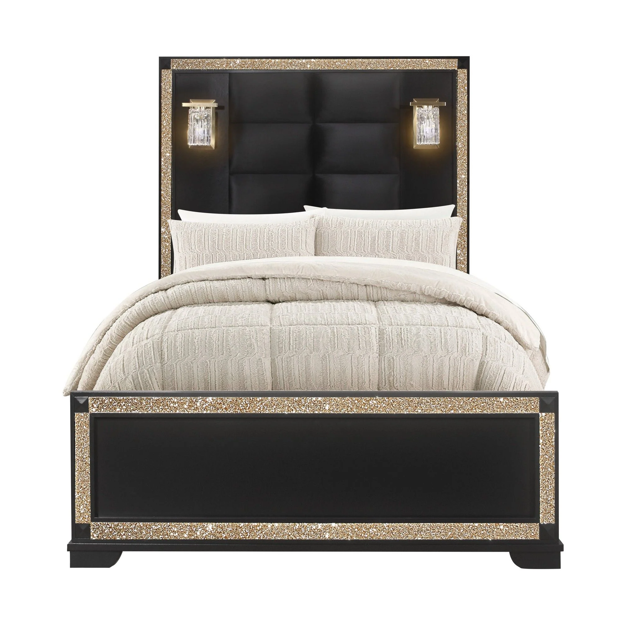 Lively - Bed With Lamps, Elegant Design