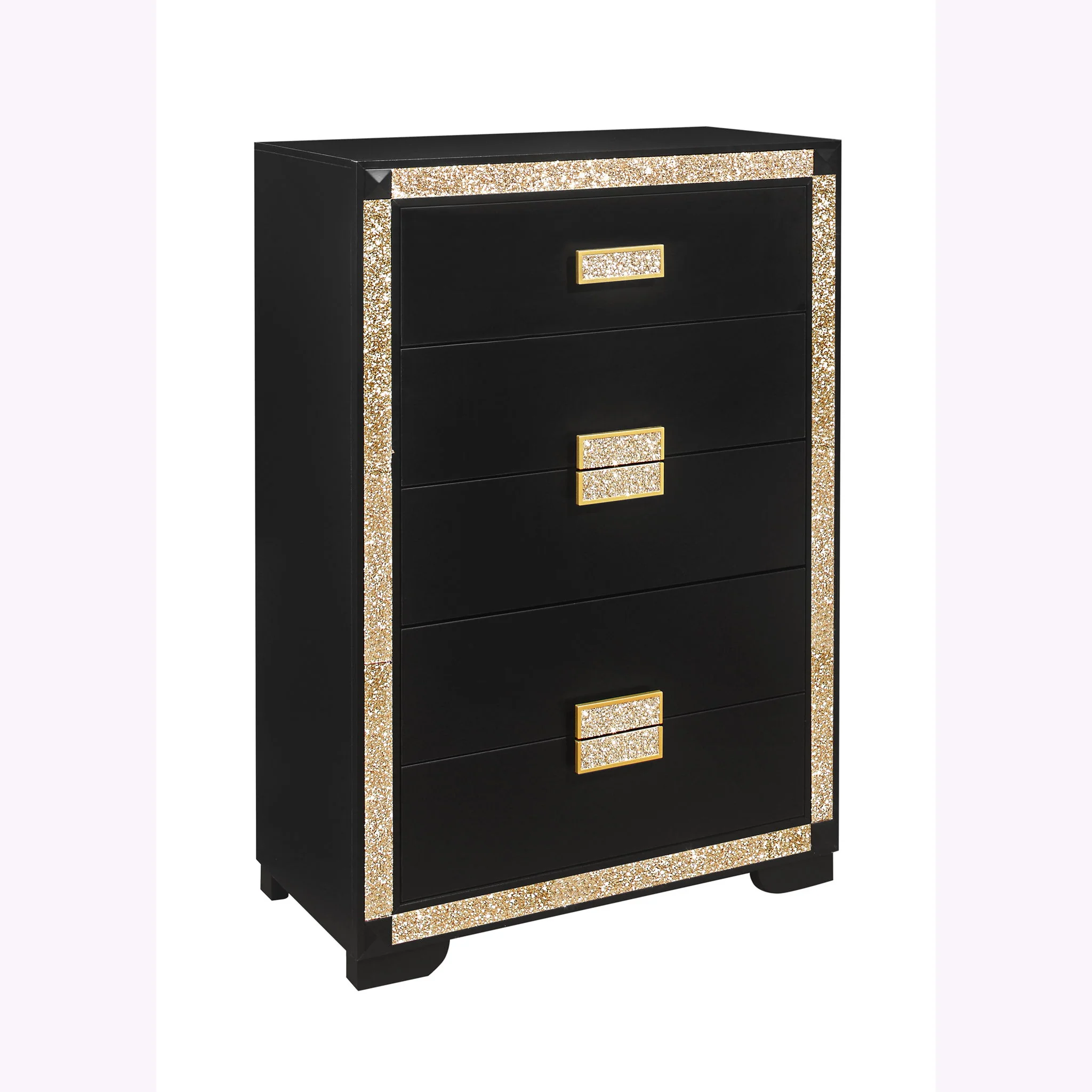 Lively - Bedroom Set With Glitter Detail And Padded Headboard - Image 8